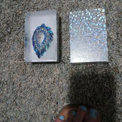 Sarah  Counetry   Blue Lagoon 💙  Broach  Or Pin Nice