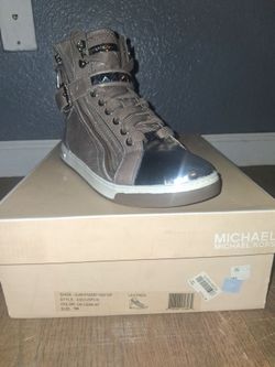 Michael Kors shoes dk cement 7m leather