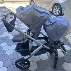 Uppa Baby Double Stroller Blue 
