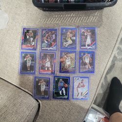 Basketball Blue Velocity Prizm Card Lot