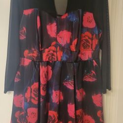 Torrid Size 2 Mesh Dress With Corset Back