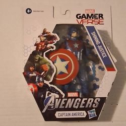 New Marvel Gamer Verse Shining Justice Captain America Action Figure
