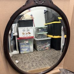 Vintage Wood Mirror