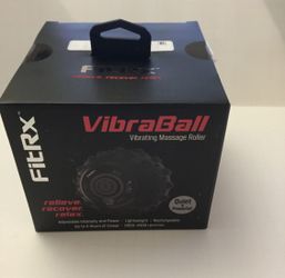 FitRx VibraBall Rechargeable Massage Ball, Black
