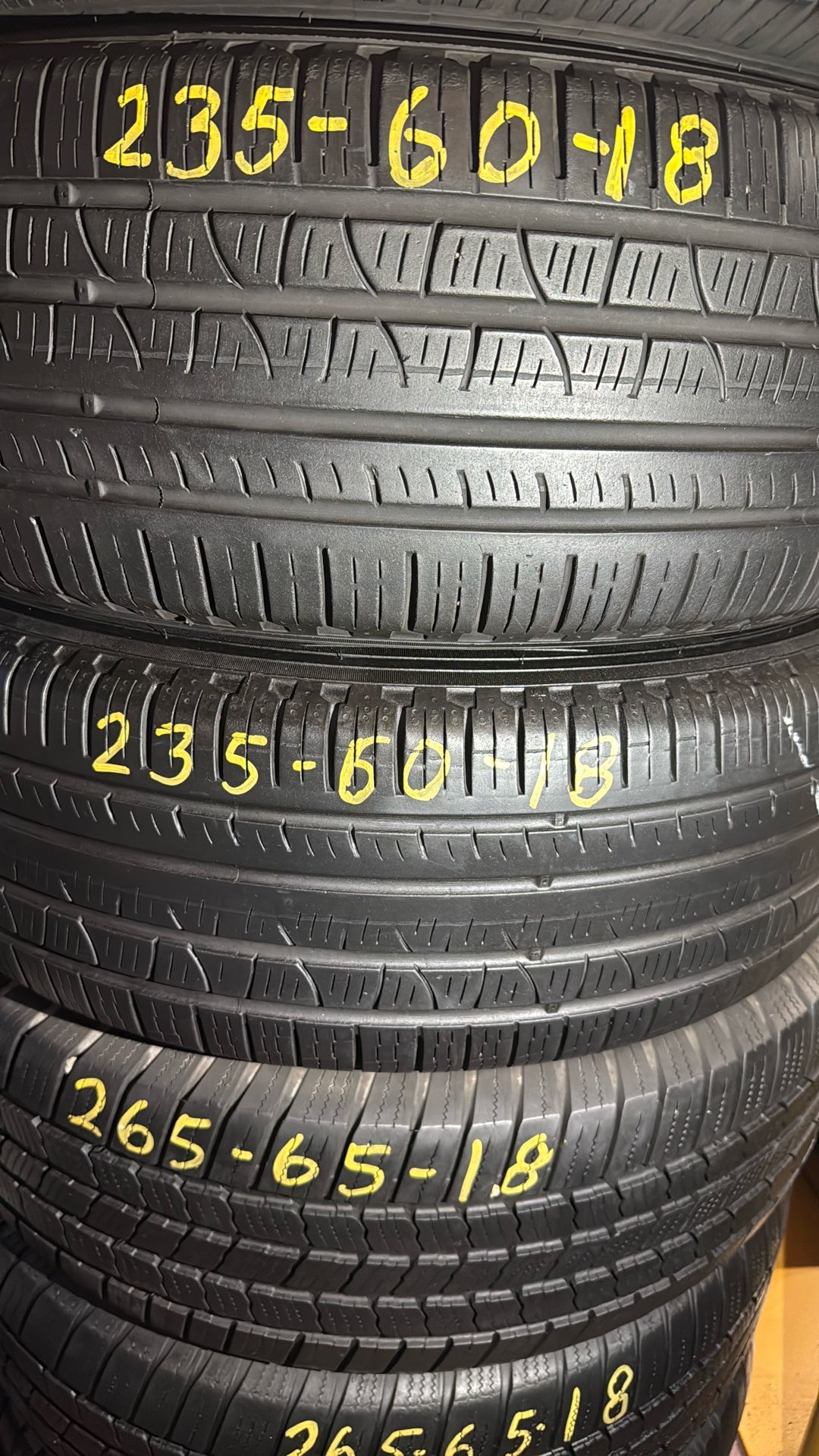 235/60/18 (2) Pirelli Installed