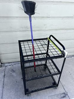 Long Handled Tool Cart