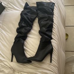 Over The Knee High Heels  Boots  4inch Heel Size 8