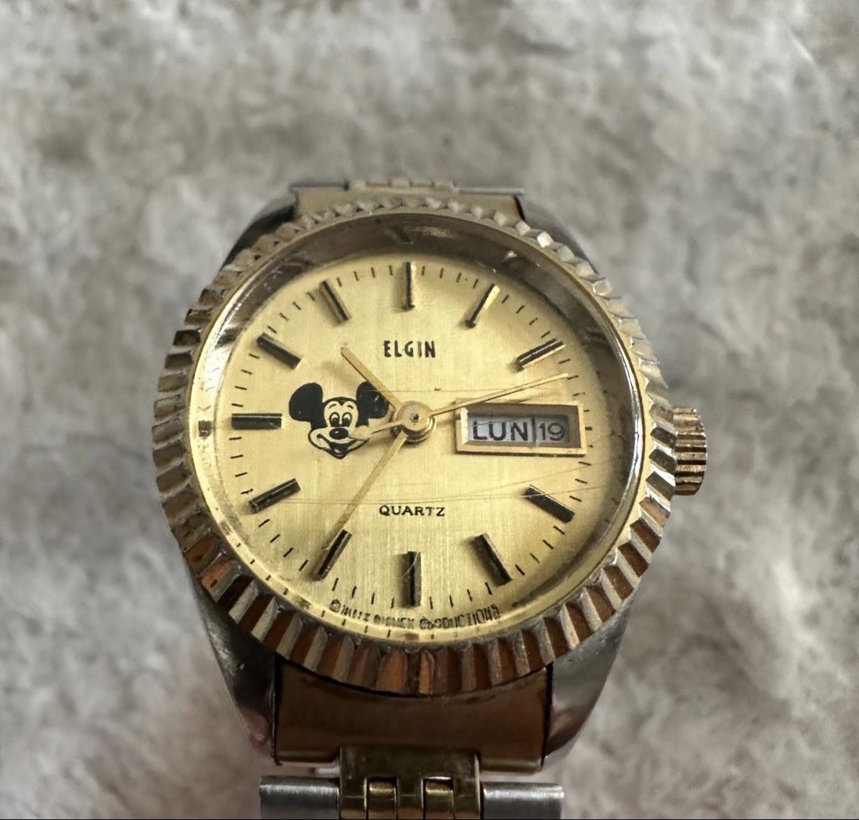 Vintage Bradley Elgin Quartz Mickey Mouse Watch