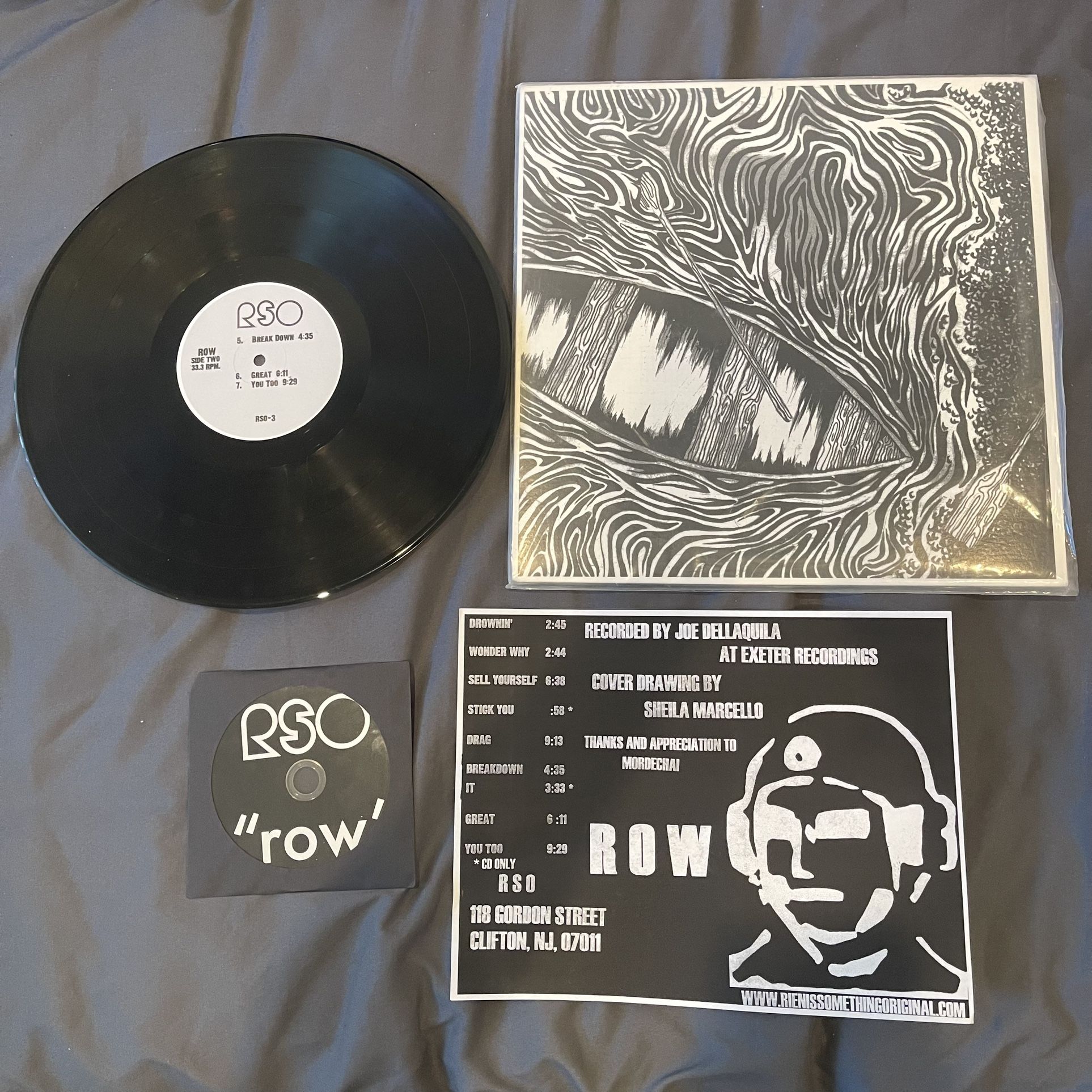 RSO Row 12” Heavy Rock Vinyl And CD