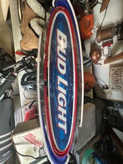 Bud light neon sign