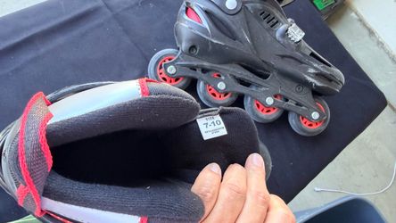 Black Inline Skates Size 7-10 Adjustable
