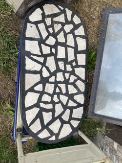 Concrete And Tile Table