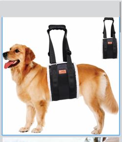 Adjustable Dog Lift Harness Dog Sling for Large Dogs Hind Leg Support Soft Lift Support and Rehab Harness for Weak Rear Legs, Helps Senior, Injured, D
