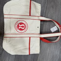 Lululemon Red Tote Bag 