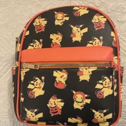Pokeman Pikachu Halloween Mini Backpack