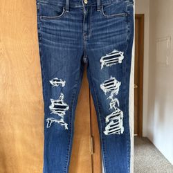 W - Size 8 Blue A&E Jeggings