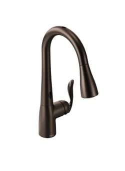Moen Arbor Oil Rubbed Bronze Single Handle Deck-mount Touchless Pull-down Kitchen Faucet with Sprayer
