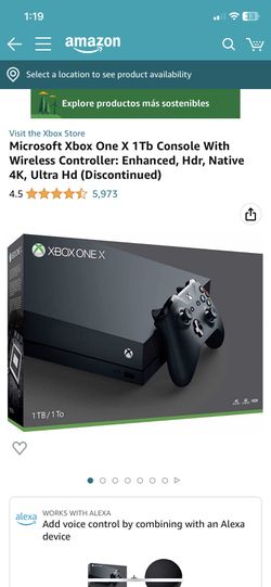 Microsoft Xbox One X 1Tb Console With Wireless Controller: Enhanced, Hdr,  Native 4K, Ultra Hd (Discontinued)