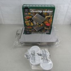Camerons Professional Stovetop Smoker Stainless Steel & Wood Chips-New

