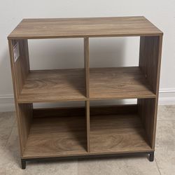 Cube Storage Bookcase Wood Shelf Standing Display Bookshelf 