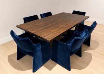 Dining Armchair Set of 6 and Dining Table