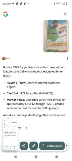 1979 Danny Goodwin vintage baseball card
