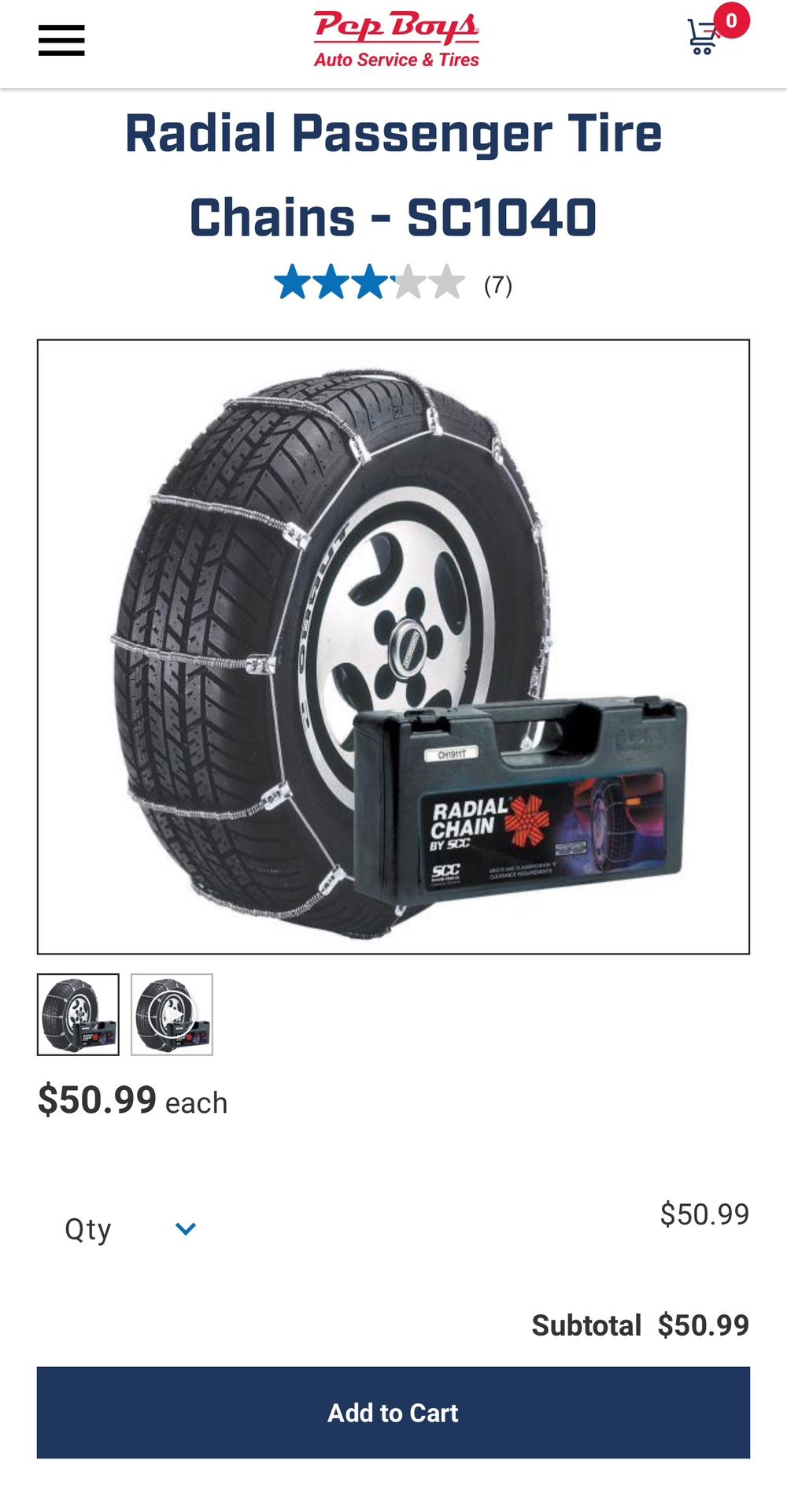 Snow Tire Chains SCC SC1040 Radial Chain Tire Traction for Sale in