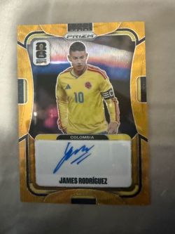 james rodriguez prizm 2026 signature soccer league football 8/10 signed card fifa