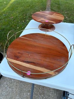 Hearth & Hand with Magnolia Cake Stand & Serving Tray Set