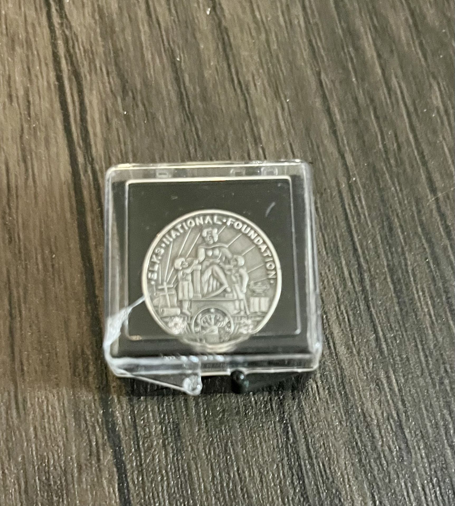 Sterling Diamond Elks Award Pin 20 Years Service Original Box