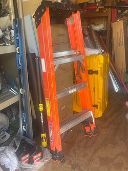 Werner Fiberglass Step Ladder Orange