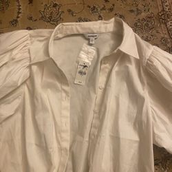 Express White Large Bodysuit  