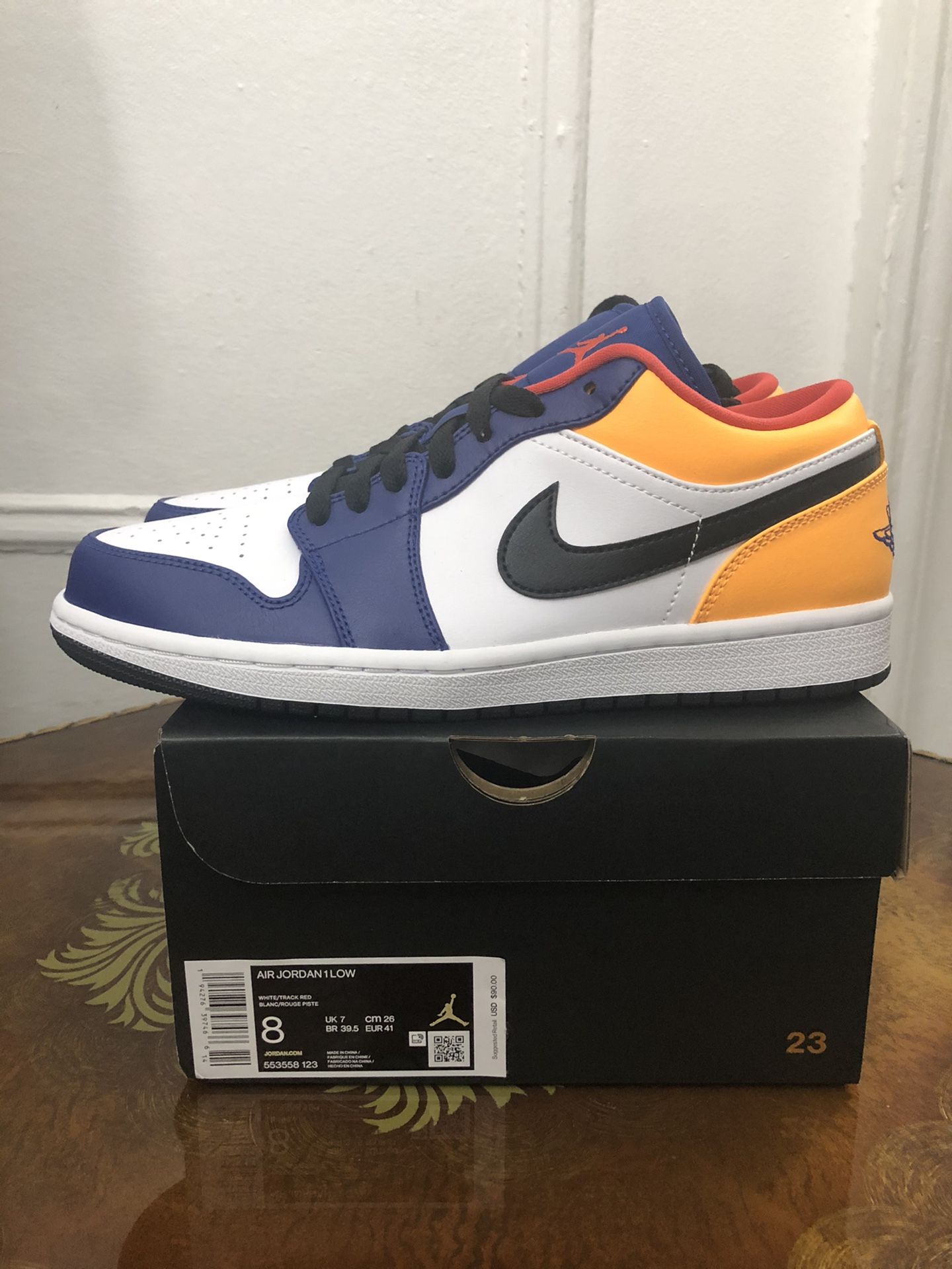 Air Jordan 1 low Royal Yellow- size 8, 11.5,and 14-NYC only