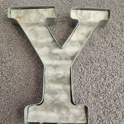 Decorative Metal Letter Y