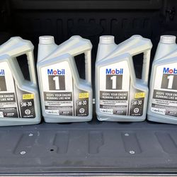Mobil 1 Advanced Full Synthetic Motor Oil 5W-30, 5 Quart pack of 4 like in picture 