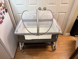 Bedside Sleeper & Baby Bassinet (Gray)