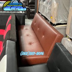 Burgundy Sofa Futon Couch New Cama Convertible 