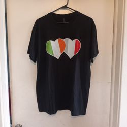Size Large Men's Ireland Irish German T-shirt