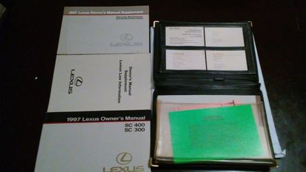 1997 lexus sc 300 or sc400 owners manual $50