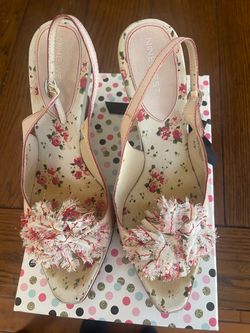 Nine West high wedge sandals size 8.5