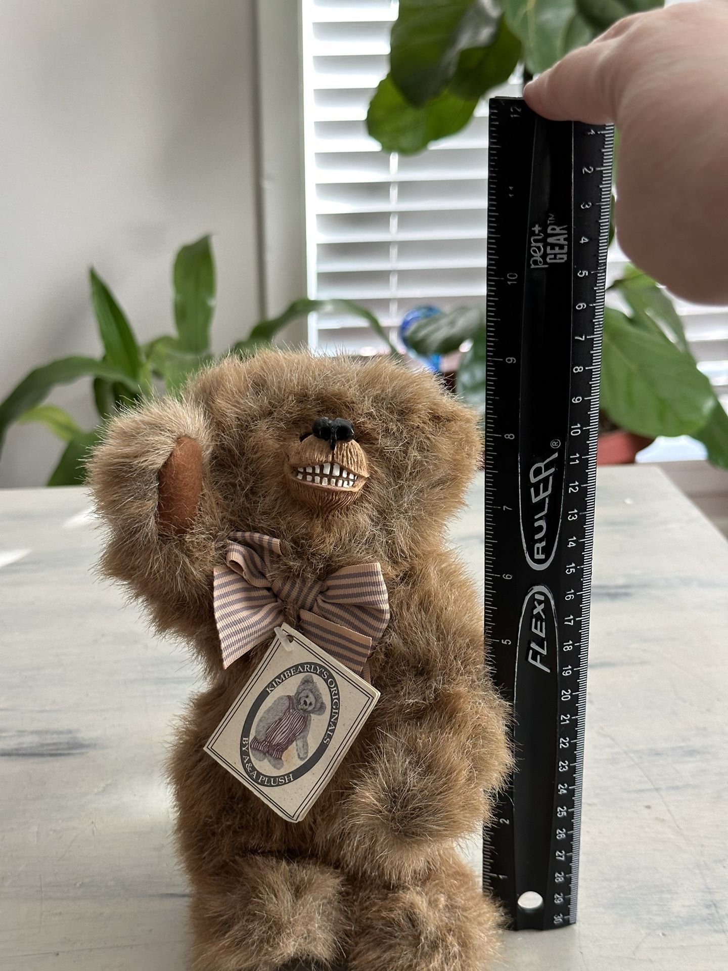 VNTG Kimberly's Originals Butch Jointed Teddy Bear Handmade Resin