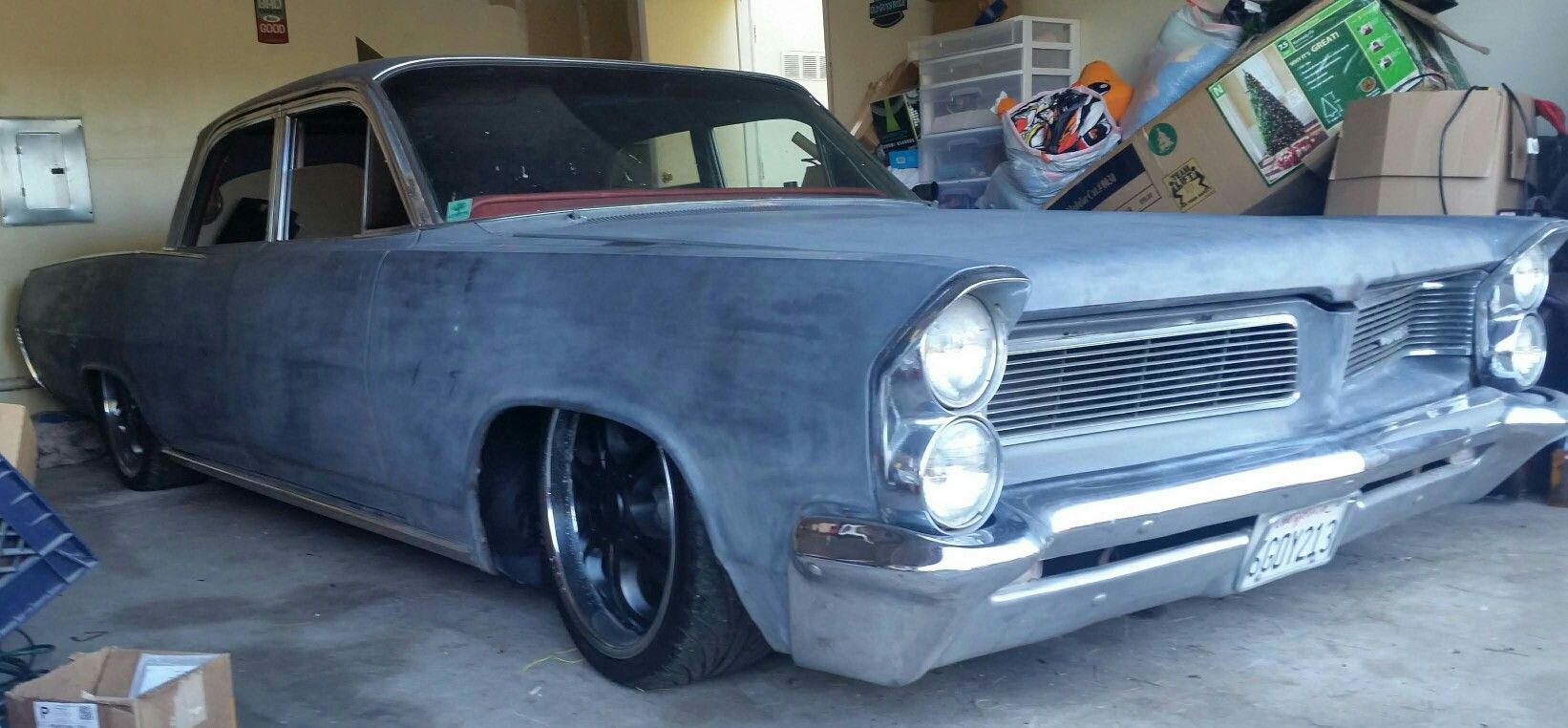 1963 pontiac star chief with 454 big block bagged slammed rat rod restomod custom