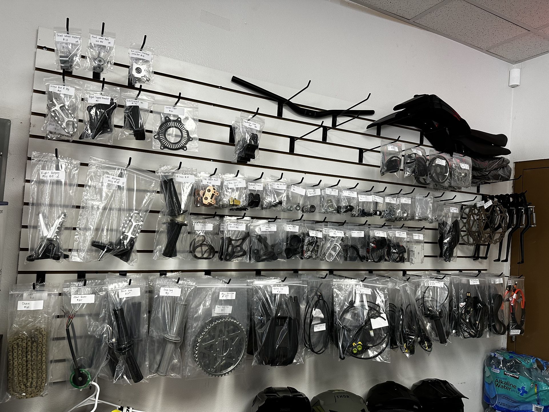 We Have All The Surron Original Parts, Throttle, Break Pads, Charger. Chain, Ignition, Tubes, Tire