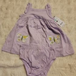 Carter's Butterfly Cotton Dress