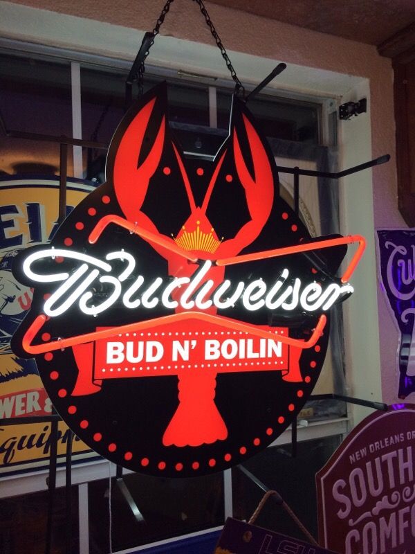 Budweiser Bud N' Boilin Neon Beer Sign for Sale in Grandview, TX OfferUp