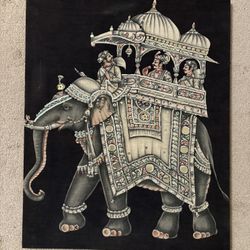Decorative cloth wall hanging. Authentic Batik Print.