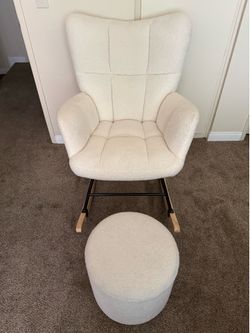 Rocking Chair With Footrest