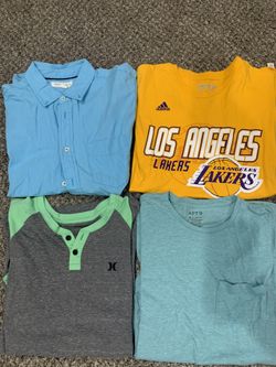 Men’s Shirt Lot Lakers Dress Shirt T Shirt 