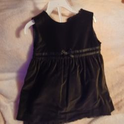 3t Black Velvet George Dress