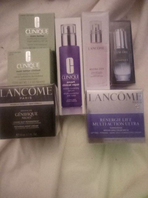 Lancome And Clinique Skin Cream And Make Up Products Brand New in the Box $700 Value